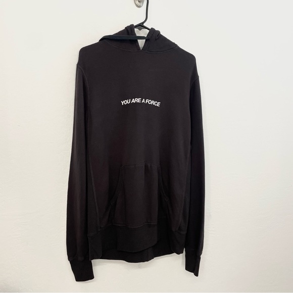 Spiritual Gangster- Black 'You Are A Force' Leopard Hoodie- S - Picture 11 of 16